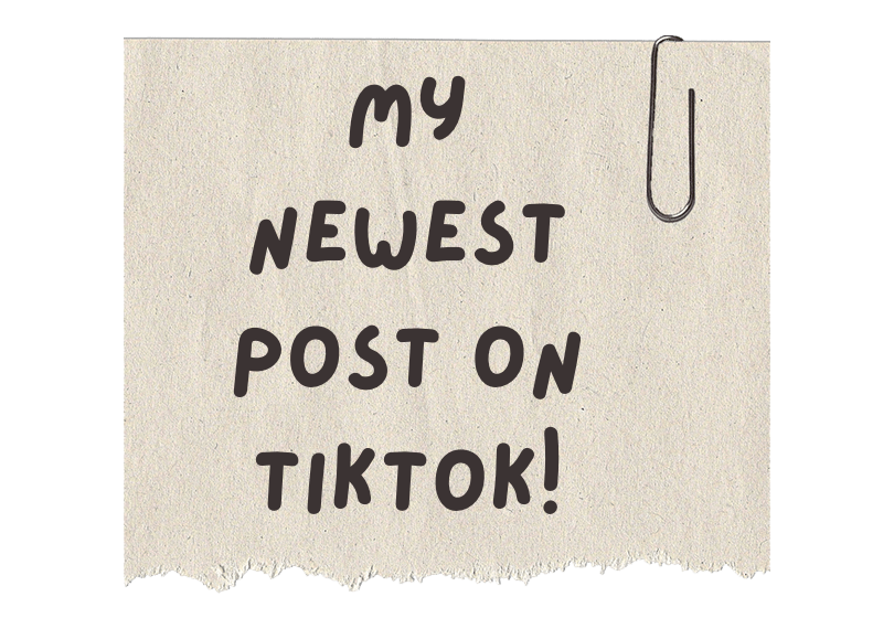 My newest post on Tiktok